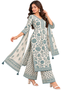 Rayon Printed Kurta & Palazzo Set