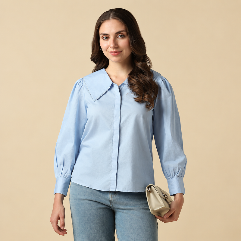 Chanderi Handprinted Cotton Kurti