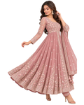 Georgette Embroidered Anarkali Set
