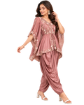 Silk Dhoti-Style Pant Set