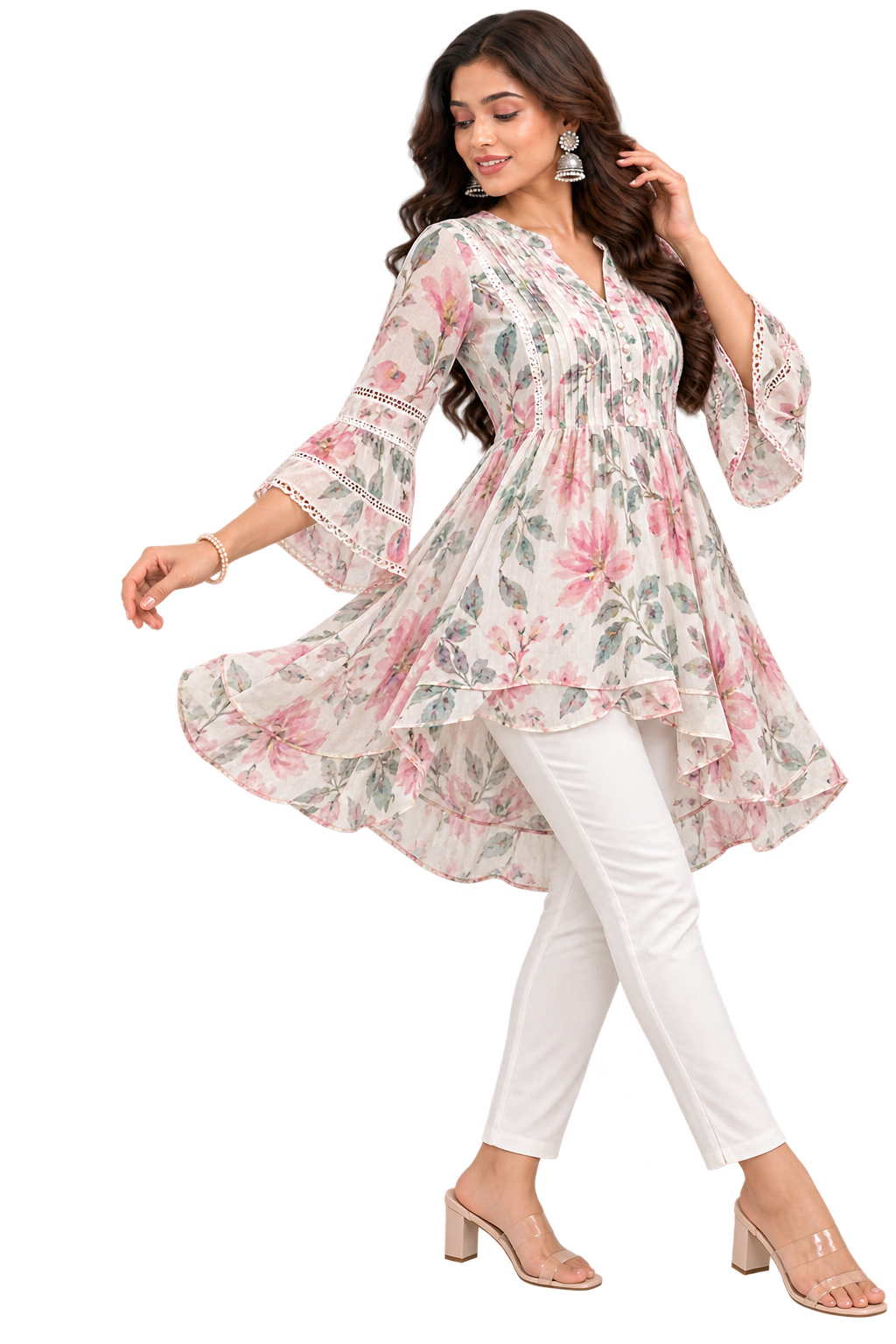 Georgette Printed Tunic Top