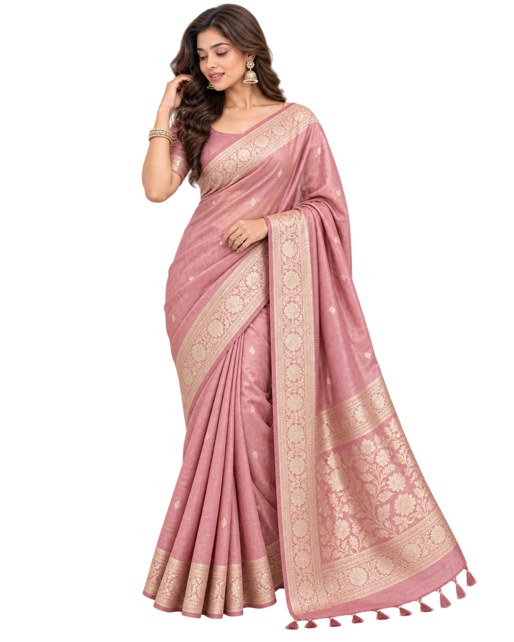 Soft Silk Woven Border Saree