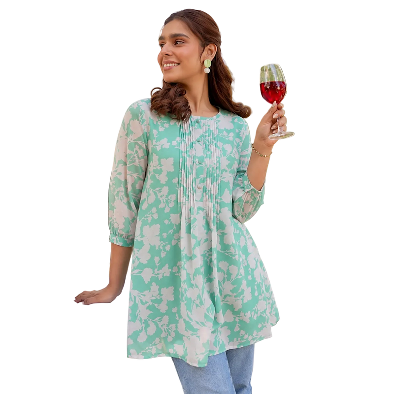 Georgette Printed Tunic Top