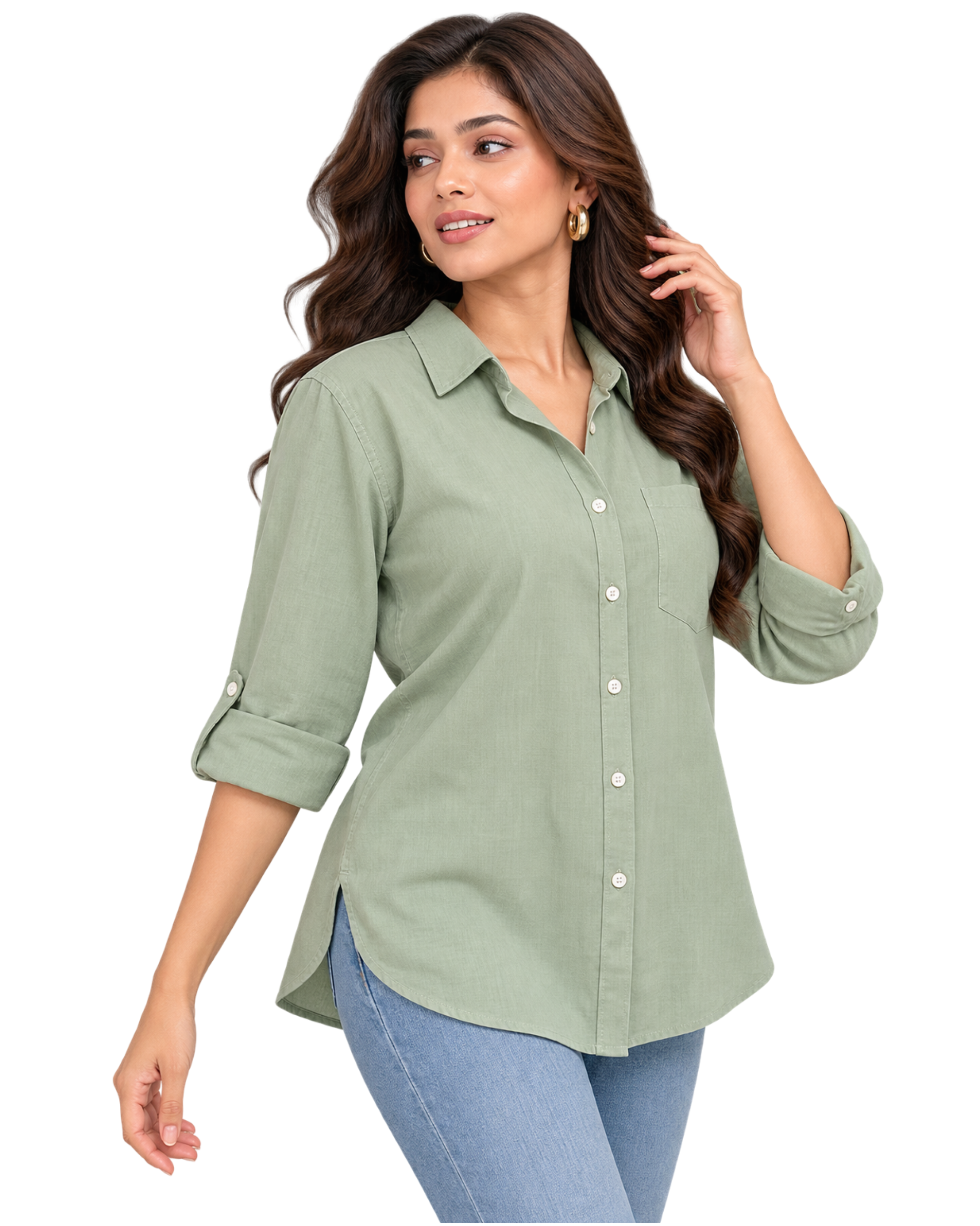 Cotton Solid Casual Shirt