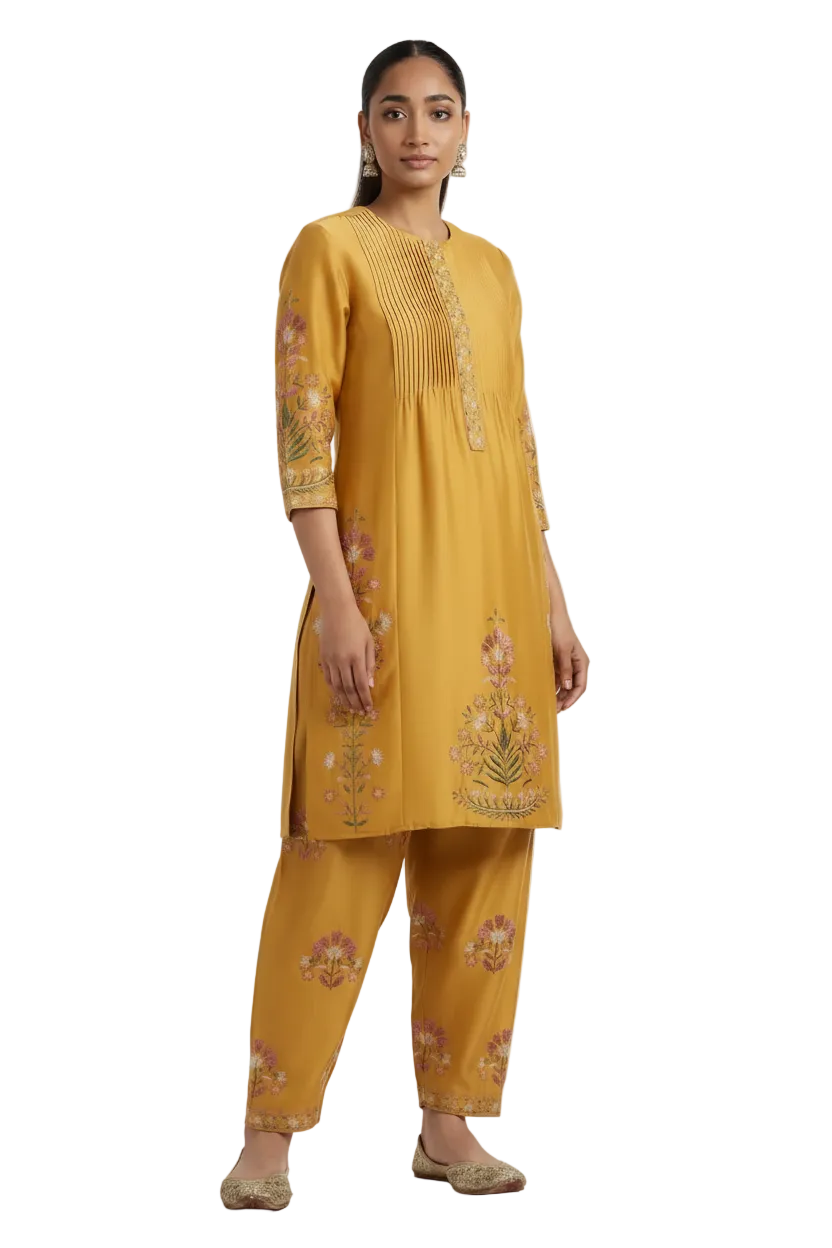 Rayon Printed Kurta & Palazzo Set