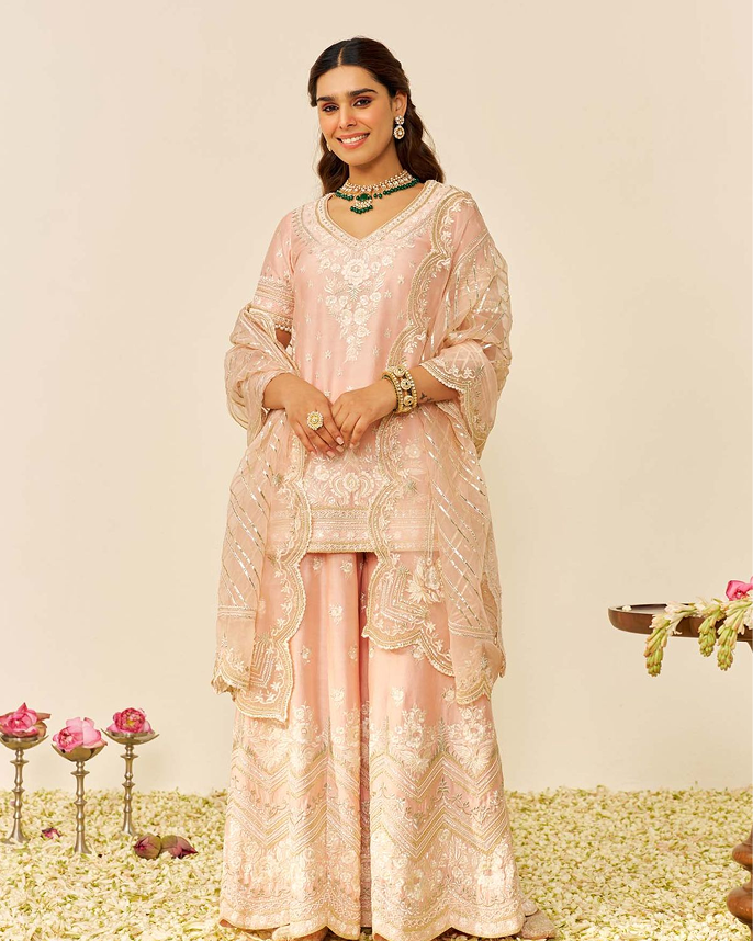Chanderi Handprinted Cotton Kurta Set — @miyami.fashion